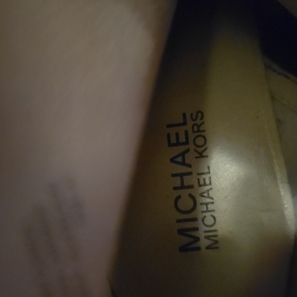 Michael Kors Black Leather Studded Platform Booties - Picture 2 of 6